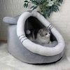 S/M/L hiver chaud lavable rond Soft tapis chaud pour animaux de compagnie tapis de lit de couchage confortable coton vel