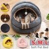 S/M/L hiver confortable PP rond Soft tapis chaud pour animaux de compagnie tapis de lit de couchage
