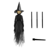 Sorcières lumineuses dHalloween avec des décorations de piquets