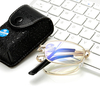 Soulagement de la fatigue Anti Blue Ray Blue Light bloquant les lunettes de lecture pliables Loupe portable