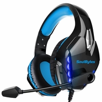 Soulbytes S11 Casque de jeu RGB Light Noise Cancelling Surround Sound Casques filaires de jeu avec micro