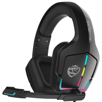 SoulBytes S12 casque de jeu filaire 50MM pilotes stéréo son surround casque lumineux USB 3.5mm écouteur de jeu avec micr
