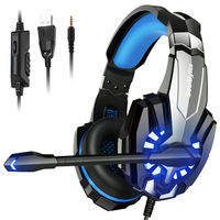 Soulbytes S9 casque de jeu multifonctionnel antibruit casque lumineux monté sur la tête casque filaire de jeu