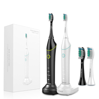 SOUNESS SN601 Brosse à dents électrique à vibrations sonores 3 modes Rechargeable IPX7 Timing étanche Brosse à dents à f