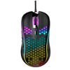 Souris de jeu filaire FX-88 en nid dabeille conception de Lightweidht creuse moteur personnalisé 4800DPI souris d&