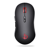 Souris sans fil V20 6D 2.4G / bluetooth double mode rechargeable 2400DPI souris ergonomique pour ordinateur portable PC