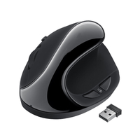 Souris verticale sans fil VM1 2.4G 1600DPI 6 boutons souris optiques ergonomiques pour ordinateur portable PC