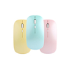 Souris rechargeable double mode 2, 4 GHz filaire 1600 DPI souris muette Macarone silencieuse pour ordinateur portable