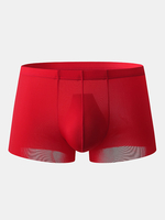 Sous-vêtements confortables en soie glacée pour hommes