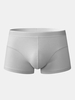 Sous-vêtements respirants sans couture de couleur unie pour hommes U boxeurs convexes en coton de poche
