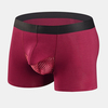 Sous-vêtements unis respirants modaux de boxeur de poche de maille de place divisée par hommes