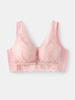Soutien-gorge à bretelles larges respirant sans fil en dentelle pour femmes