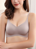 Soutien-gorge de couleur unie respirant à couverture complète pour femmes