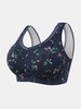 Soutien-gorge emboîtant sans fil à imprimé floral pour femme