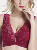 Soutien-gorge respirant en dentelle à motif floral pour femmes