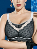 Soutien-gorge respirant sans couture en patchwork de dentelle sans couture J Cup