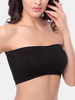 Soutien-gorge sans fil Bandeau de couleur unie pour femmes avec rembourré amovible