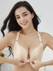 Soutien-gorge sans fil en dentelle de couleur unie pour femmes