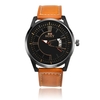 SOXY 0100 ultra mince mode hommes montre bracelet en cuir à quartz montres-bracelets