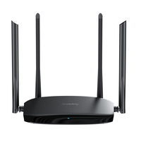 Speedefy K4 AC1200 Dual Bande Gigabit WiFi Router 2.4G 5G Support IPv6 MU-MIMO 4 6dbi Antenne Routeur sans fil