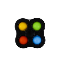 Spinner à main adulte Anti-anxiété autisme soulagement du Stress Gadget porte-clés pousser Pop bulle EDC Fidget