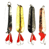 Spinners 5 cm 8, 3 g leurres de pêche assortis Paillette en métal Hameçons de pêche