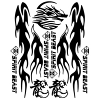 SPIRIT BEAST Réfléchissant Moto Autocollants Gaz Réservoir De Carburant Protecteur Décoration De Voiture