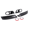 Splits de pare-chocs avant en fibre de carbone CSL Style Real + cache antibrouillard pour BMW E46 M3 2001-2006