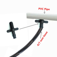 Splitter Connecteur Adaptateur Barb et Jardin Irrigation Tuyaux PVC Raccords Filetage 6mm Refroidissement