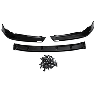 Splitter de becquet de lèvre de couverture de pare-chocs avant noir brillant pour Honda Civic 2019-2020