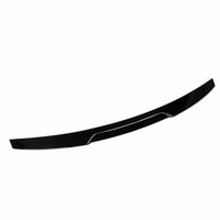 Spoiler de couvercle de coffre noir brillant Highkick Duckbill M4 V Style pour Audi A4 B8 2009-2012
