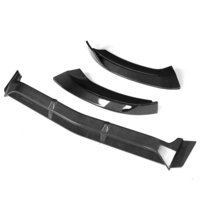 Spoiler de kit de protecteur de corps de lèvre de pare-chocs avant en fibre de carbone de voiture pour Mercedes Classe C
