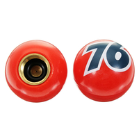 Sport Vélo 4 pcs Numéro 76 En Plastique Rouge Universel Pneu Pneu Air Valve Tête De Poussière Caps Couverture Pour Vélo