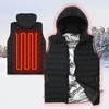 Sports de plein air Chauffage Gilet sans manches Unisexe 3 Modes Chaud Gilet Fermeture Éclair Coupe-Vent Veste Débardeur