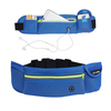 Sports de plein air grande capacité respirant rayure réfléchissante trou écouteur sac de taille pour téléphone portable
