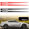 Sports Racing Stripe Graphic Stickers Autocollants en vinyle de porte latérale de carrosserie Auto