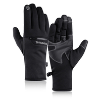 Sports de plein air antidérapant hiver chaleur gants de ski avec poche à fermeture éclair pour hommes femmes imperméable