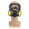 Spray respiratoire de sécurité de masque à gaz de survie avec double filtre de protection et lunettes