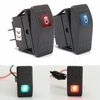 Spst LED marche / arrêt commutateur à bascule illuminé pour voiture van bateau marine 20A 12v