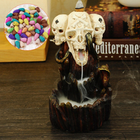 Squelette Backflow Encens Brûleur Encensoir Titulaire Décor Cadeau Zen Bouddhiste