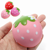 Squishy Half Strawberry 7cm Soft Slow Rising Fruit Collection Jouets Décoratifs
