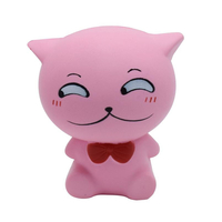 Squishy PU Slow ebound Jouet Simulation Bow Tie Cat Décompression Pincée Couleur Aléatoire