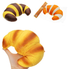 Squishyfun Jumbo Croissant Pâtisserie Montée Super Lente 18x12cm Collection Resserrement Jouets Intéressants