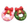 SquishyFun Noël Jingle Bell Donut Squishy 13cm Cadeau Lente Rising Emballage Dorigine Soft Décor Jouet