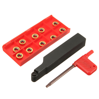 SRAPR1616H10 support de tour externe de fraisage de face avec 10 pièces RPMT10T3MO inserts ensemble doutils de tour