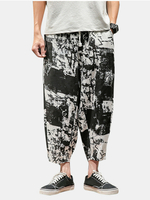 Sérigraphie pour hommes,  pantalon décontracté large et ample,  plage décontractée