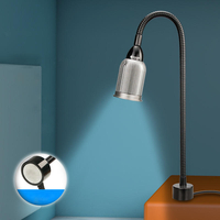 SS-804 magnétique LED lampe de bureau base magnétique aimant COB lampe mèche abat-jour en aluminium universel magnétique