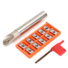 SSK Fraise à chanfreiner indexable C20-20-130 de 20 mm avec insertions en aluminium APK 10pcs