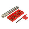 SSP C20-20-130L porte-outil tournant avec 10 inserts TCMT16T3