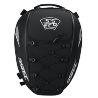 SSPEC sac de queue de moto haute capacité épaule cavalier sac à dos sac de siège arrière sac de rangement pour casque ét